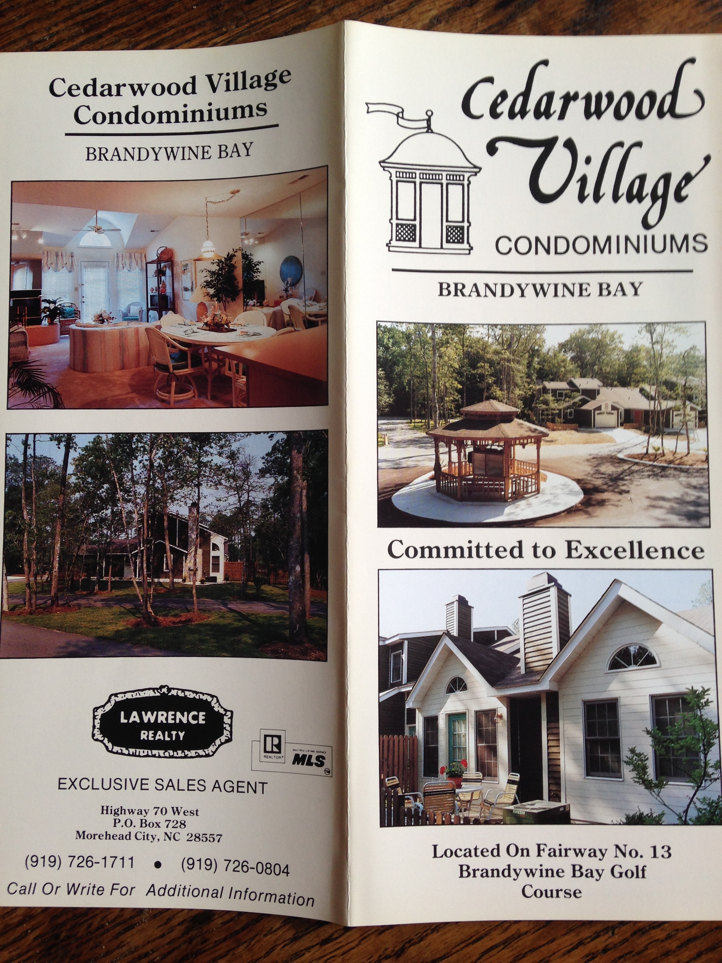 The brochure for Cedarwood Village